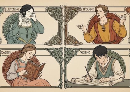Mastering the Four Skills of English: Listening, Speaking, Reading, and Writing
